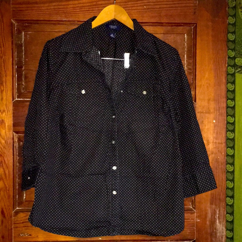 Chaps western button down